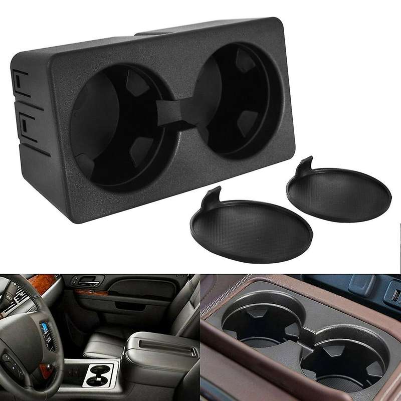 Console Dual Cup Holder Insert for 07-14 Gmc Sierra Yukon Cadillac