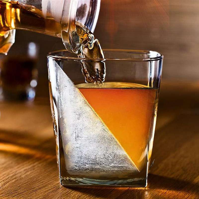 Vodka Glass Whisky Ice Drinking Glass Silica Gel Ice Lattice Foreign