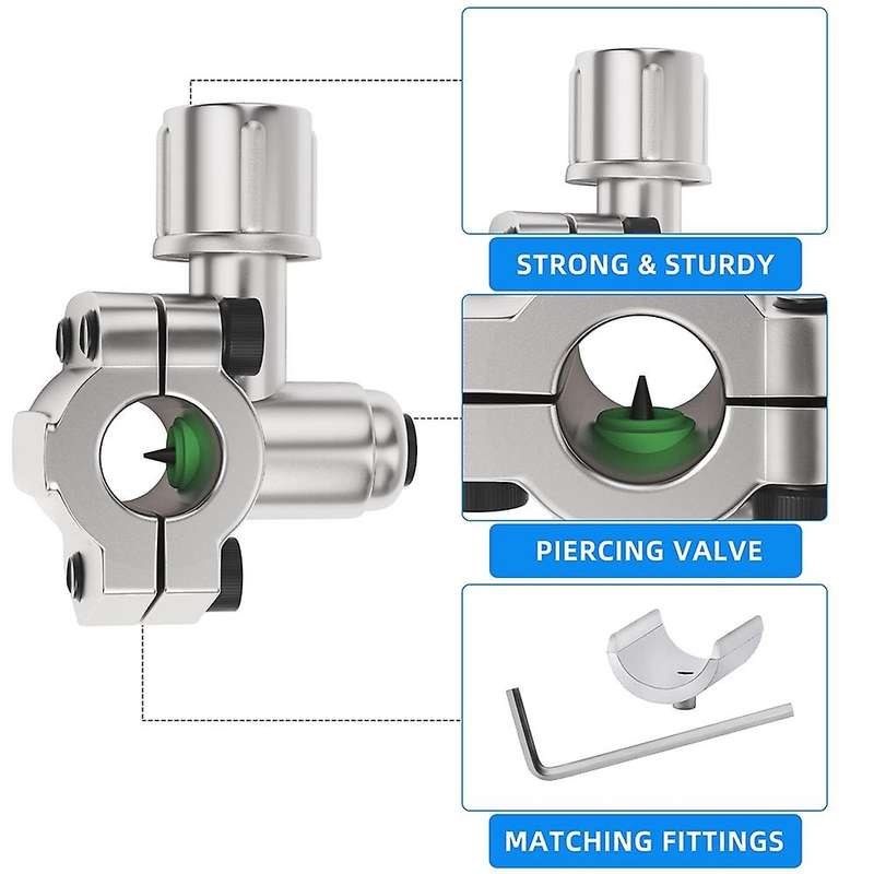 5pcs Bpv-31 Piercing Valve for Air Conditioners Hvac 1/4inch,5/16inch