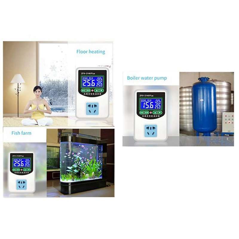 Zfx-2140a High Precision Intelligent Thermostat Switch, Us Plug