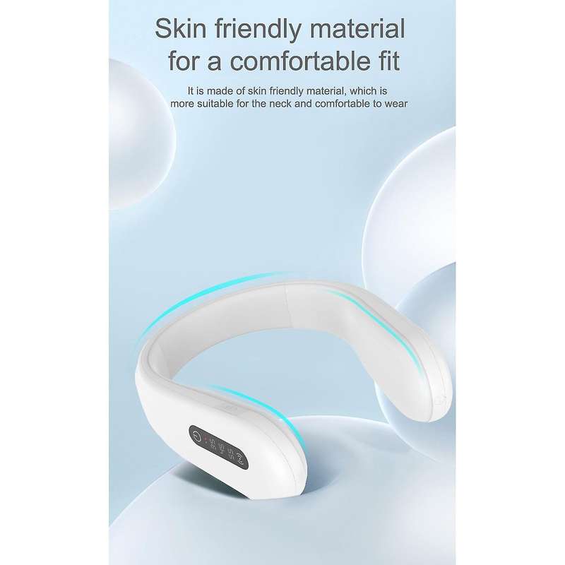 Neck Warmer Neck Heating Electronic Scarf Tool,usb Charging(white)