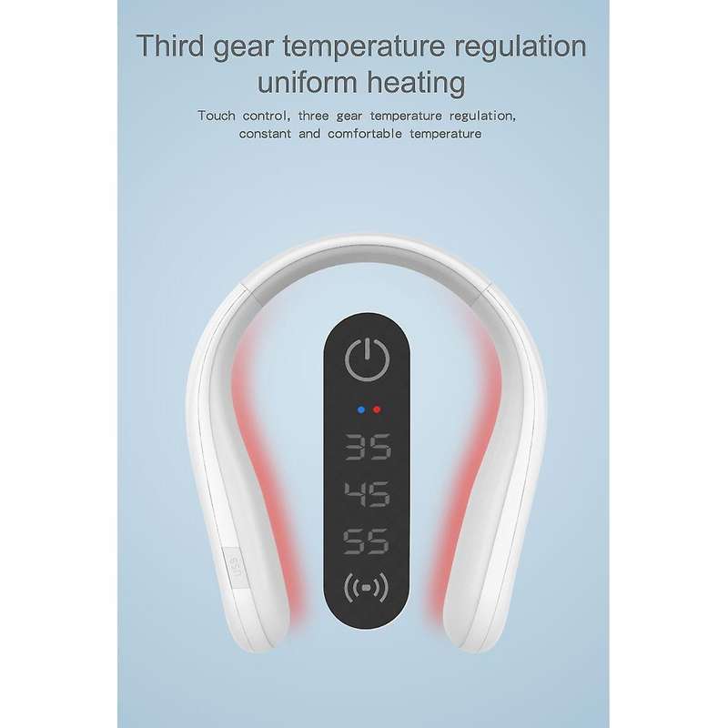 Neck Warmer Neck Heating Electronic Scarf Tool,usb Charging(white)