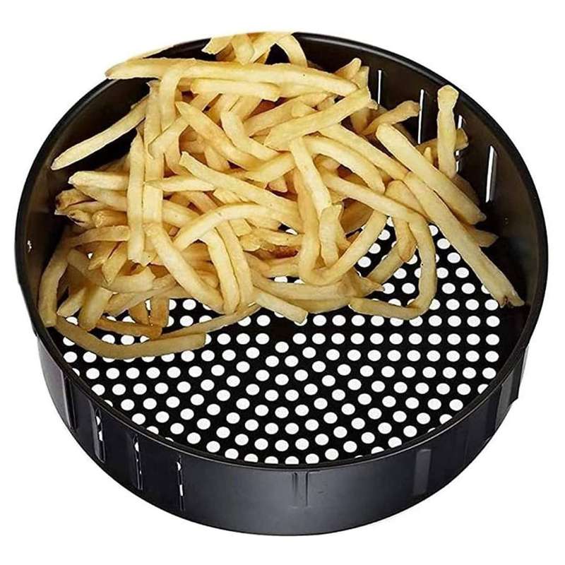 Air Fryer Basket Replacement Dishwasher Safe Accessories Black, 3.7qt