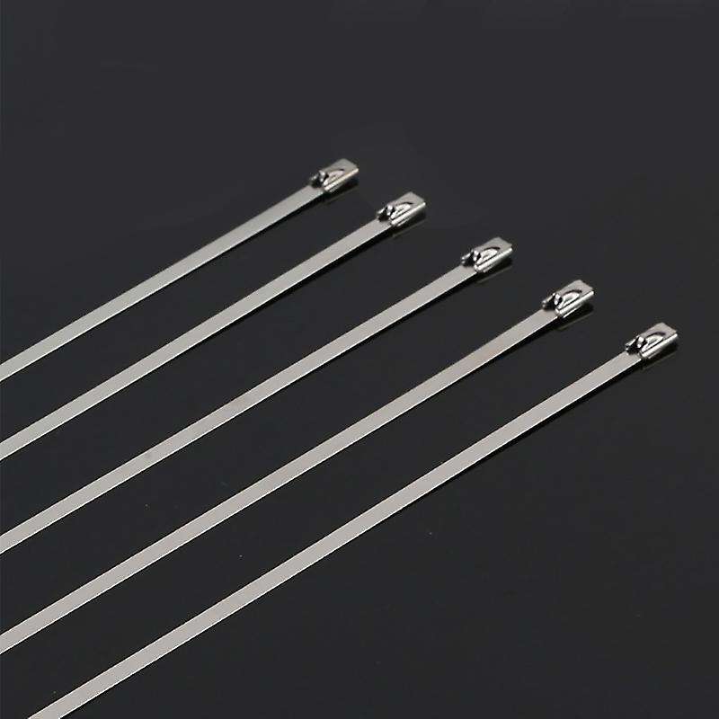 100pcs Stainless Steel 304 Cable Tie Width Zip Strap Locking Exhaust