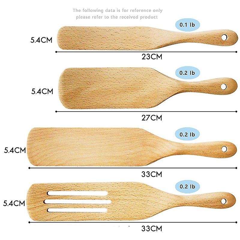 Spurtles Kitchen Tools, Moliy Wooden Spoons for Cooking,spatula Set