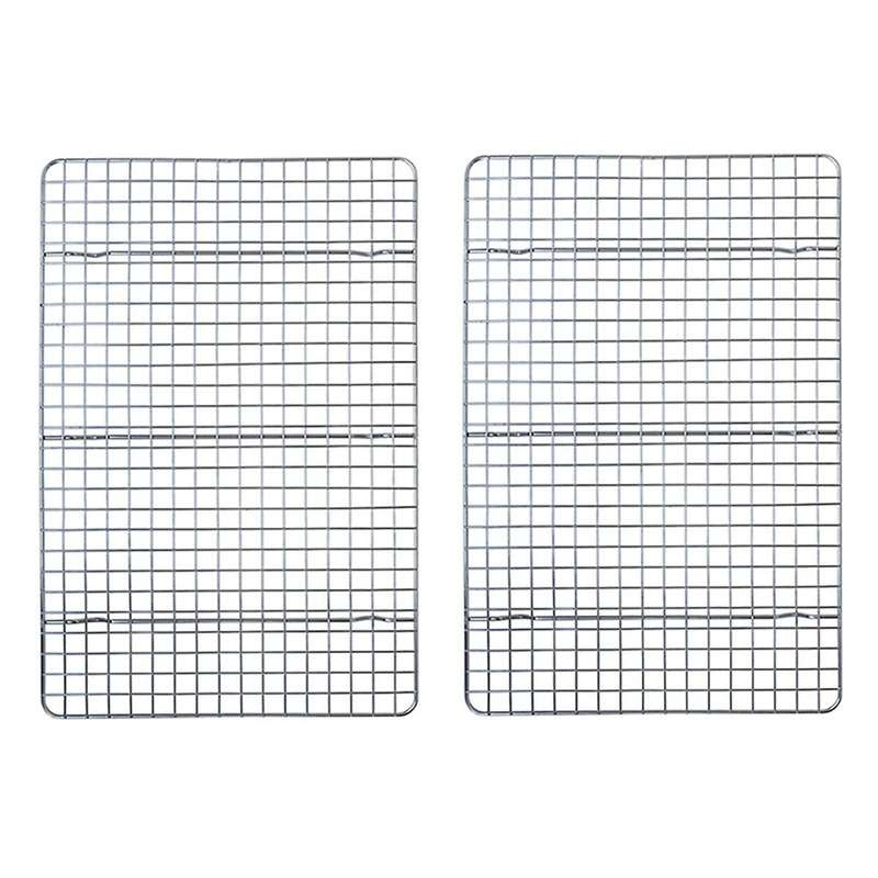 Baking Tray with Grill Set-9.2 Inch Stainless Steel Oven Tray