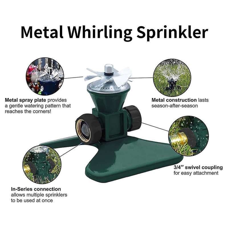 Lawn Sprinkler,garden Sprinkler,360 Degree Large Area Irrigation