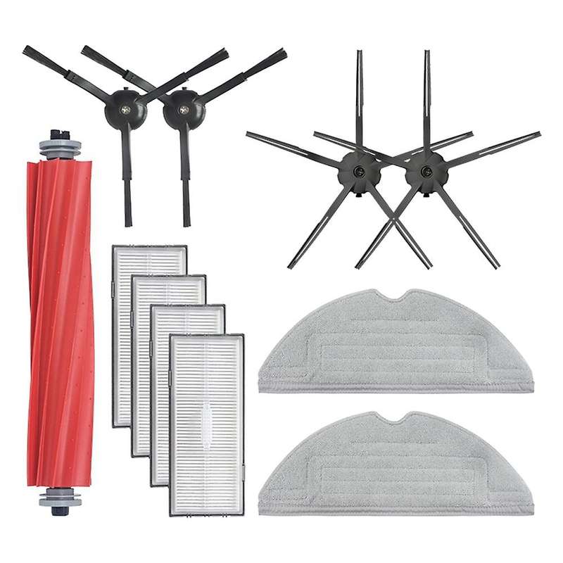 11pcs Robot Vacuum Filter Main Side Brush Vibrating Mop Cloth