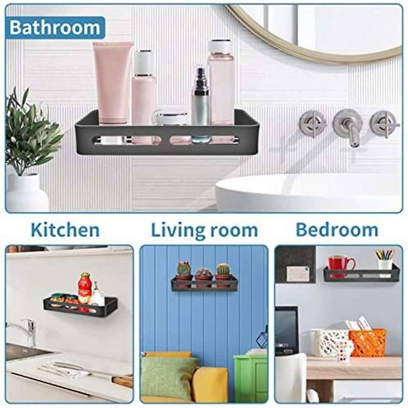 Shower Rack Bathroom Storage Rack Wall Mounted Adjustable Shower