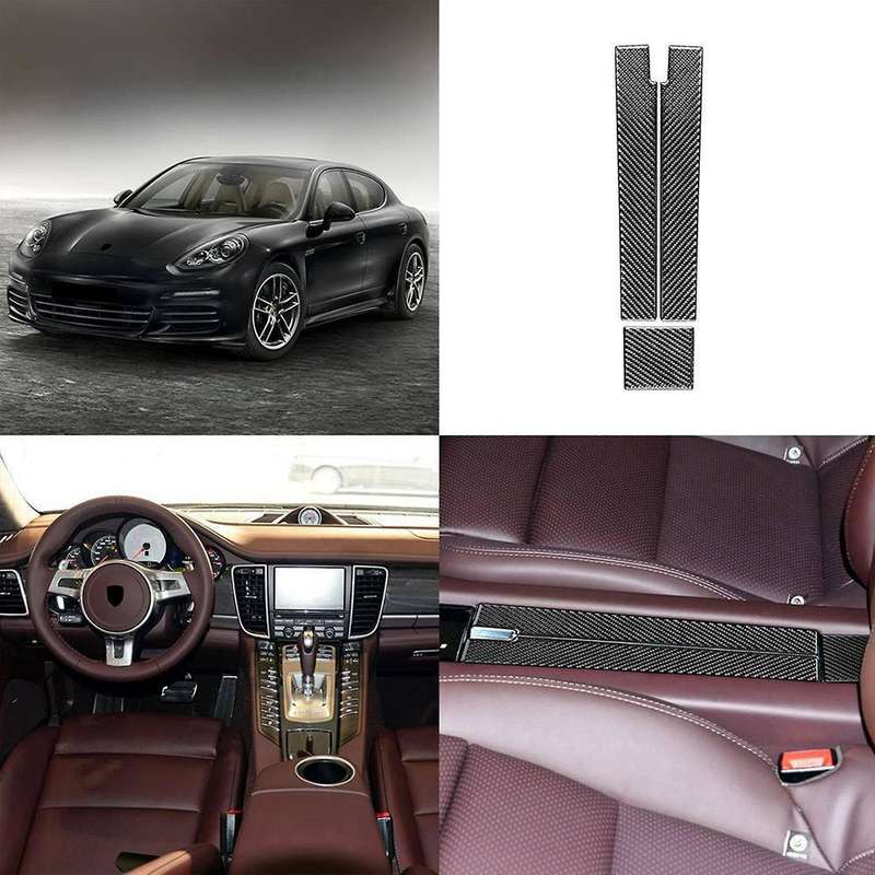 Car Rear Armrest Box Panel Decoration Cover Trim Sticker Decal