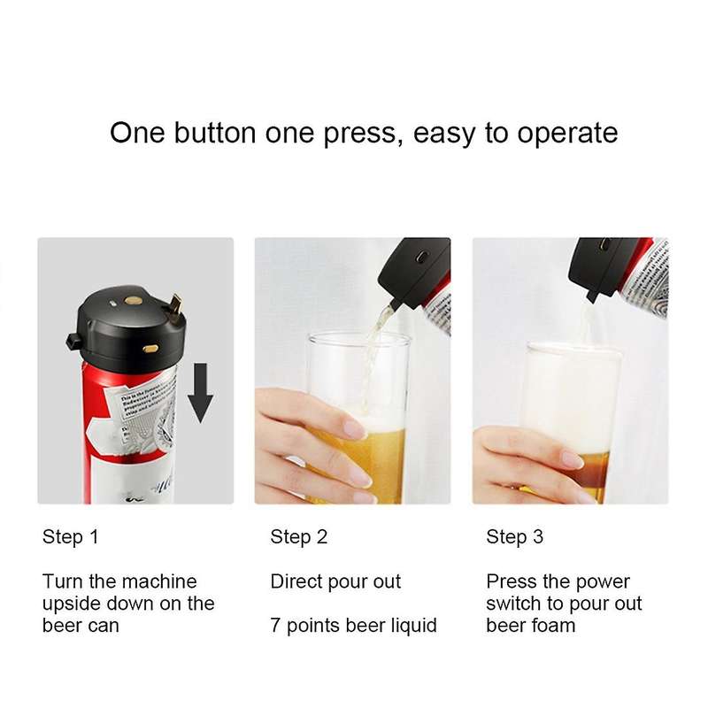 Compass Mini Beer Foam Drinking Bubbler 40000 Times/s Bubbler Tool
