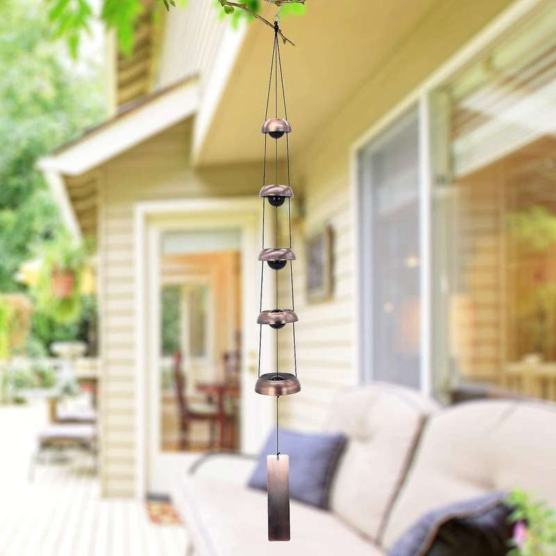 Bell Wind Chimes Temple Wind Bell with 5 Bells,feng Shui Wind Chime