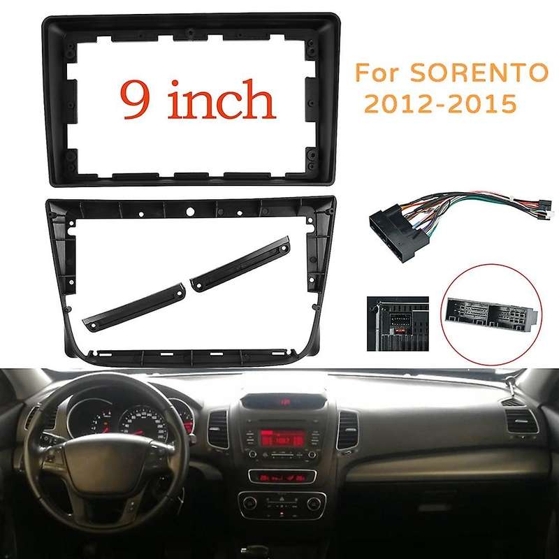Car Stereo Radio Fascia for Kia Sorento 2012-2015 9 Inch 2 Din Audio