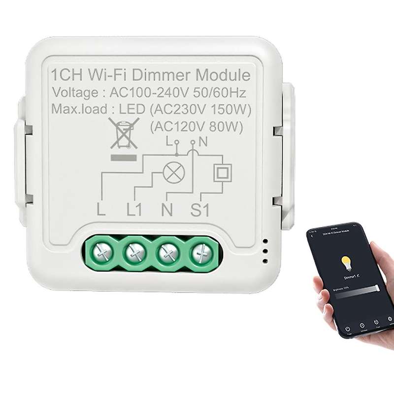 Tuya Led Wifi Dimmer Light Switch Module with 2 Way Control (1 Gang)