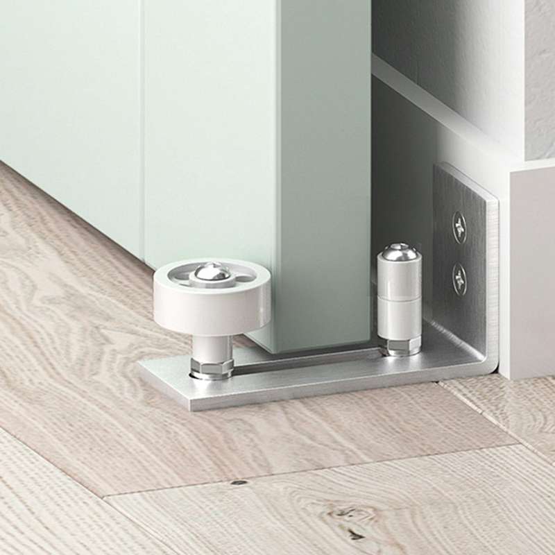 Barn Door Stopper Ground Guide Wall Guide Silver 8 Combinations