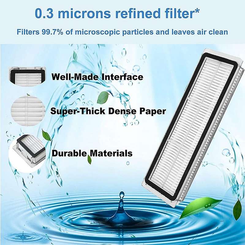 Hepa Filter Side Brush Cleaning Tool Kit for Dreame F9 Vacuum