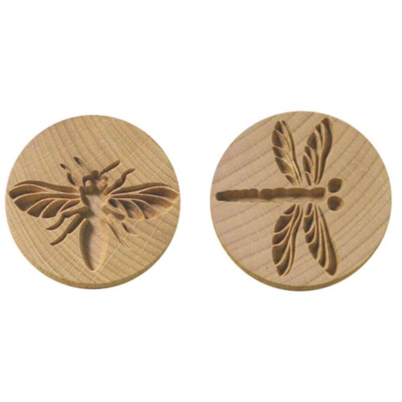 Wooden 3d Cookie Embossing Stamp Molds Baking Mold Chocolate Mold A