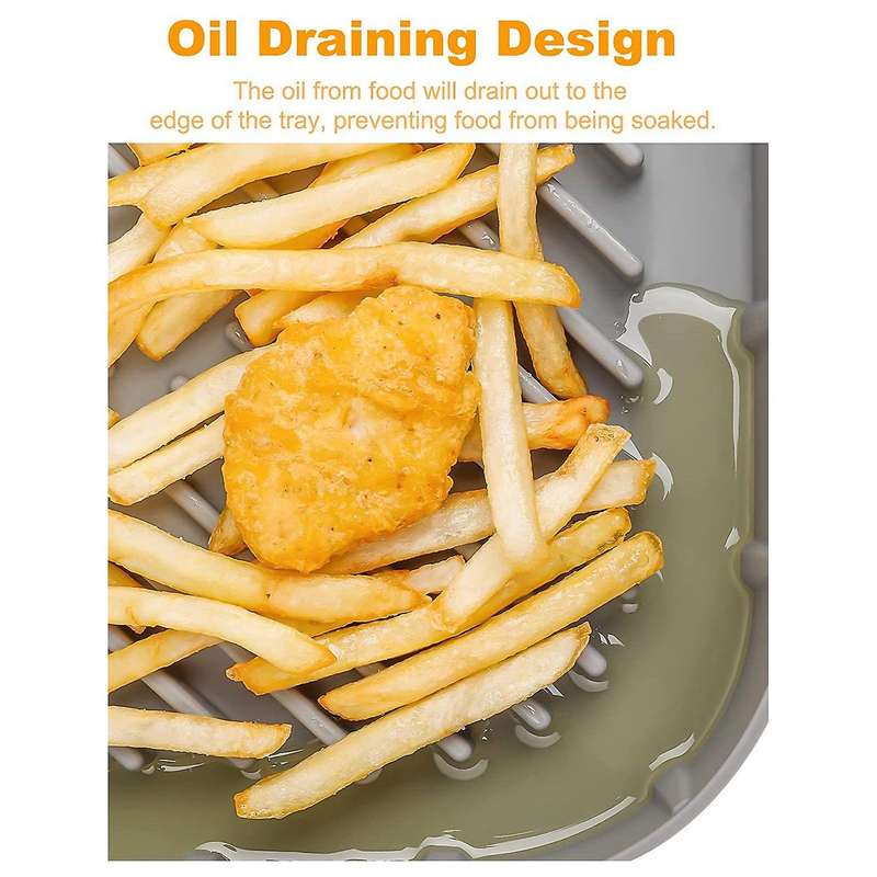 Air Fryer Silicone Pot with Gloves Air Fryer Baking Basket A