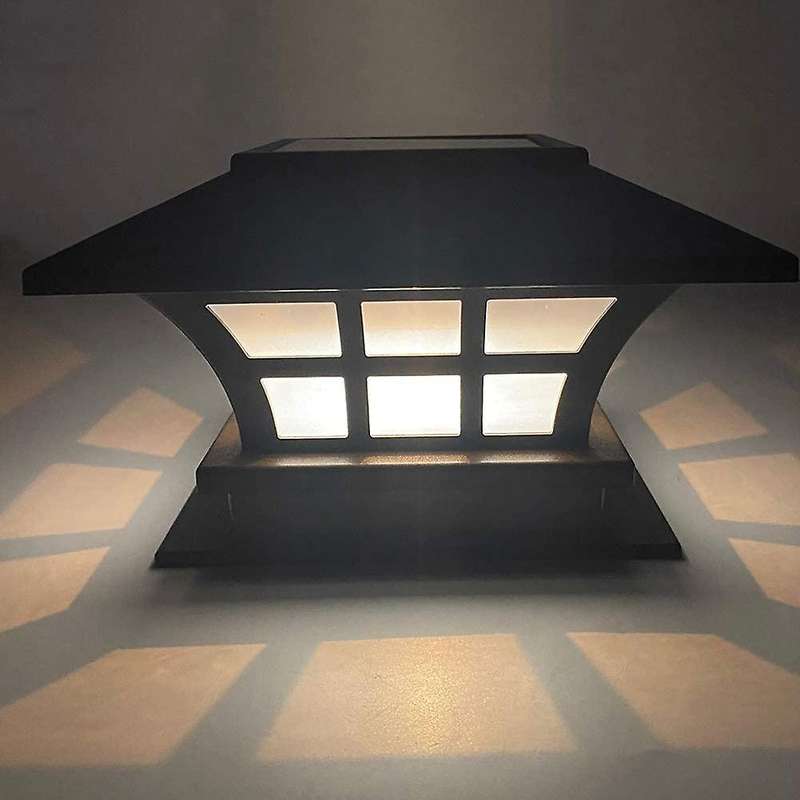 Solar Post Lamp Outdoor Waterproof Garden Fence Landscape Lamp