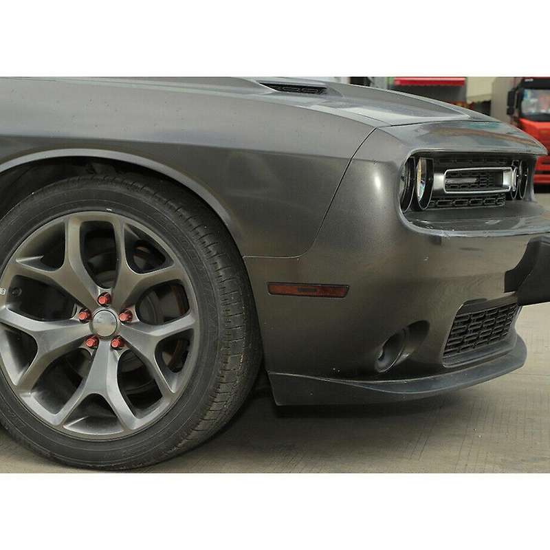 Wheel Eyebrow Light Lamp Cover Abs for Dodge Challenger,smoked Black