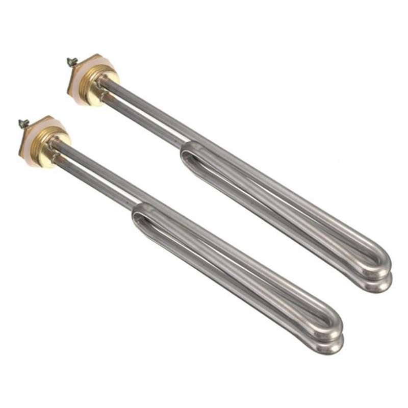 2x Stainless Steel Booster for Water Heater Dn25 2000w