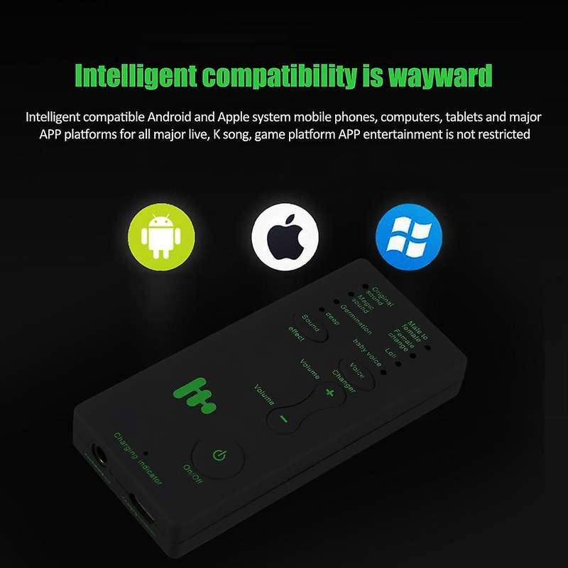 Voice Changer Adapter 8 Voice Changeing Modes Microphone Disguiser