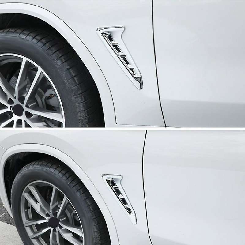 Side Fender Cover Air Outlet Vent For-bmw X3 G01 2018-21 Carbon Fiber