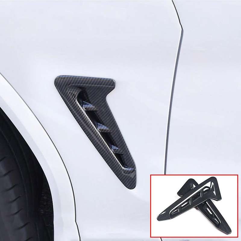 Side Fender Cover Air Outlet Vent For-bmw X3 G01 2018-21 Carbon Fiber