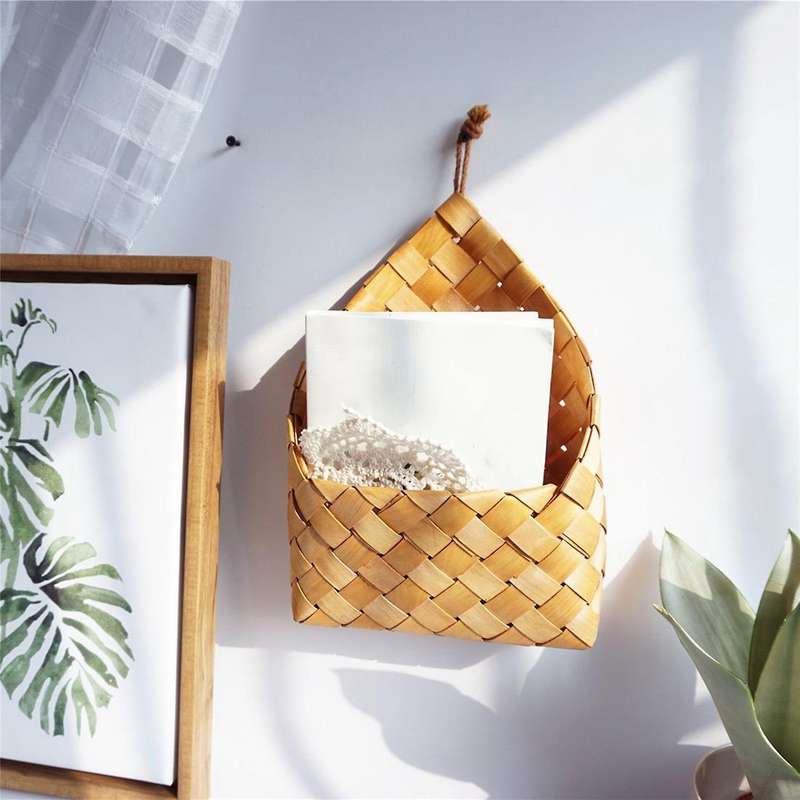 Garden Hand-woven Wood Fruit and Vegetable Weaving Storage Basket