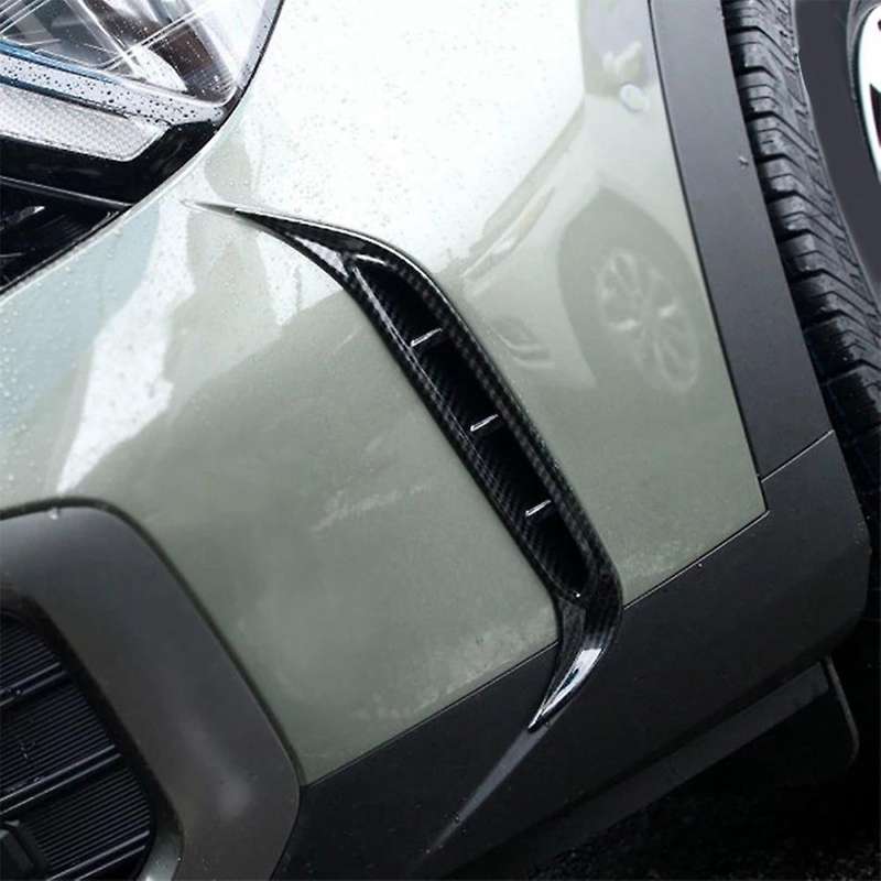 Red Car Front Fog Lamp Trim Frame Cover Sticker Trim