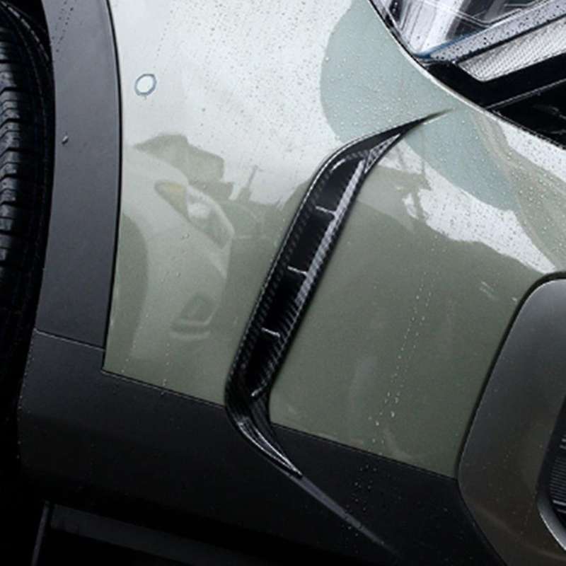 Red Car Front Fog Lamp Trim Frame Cover Sticker Trim