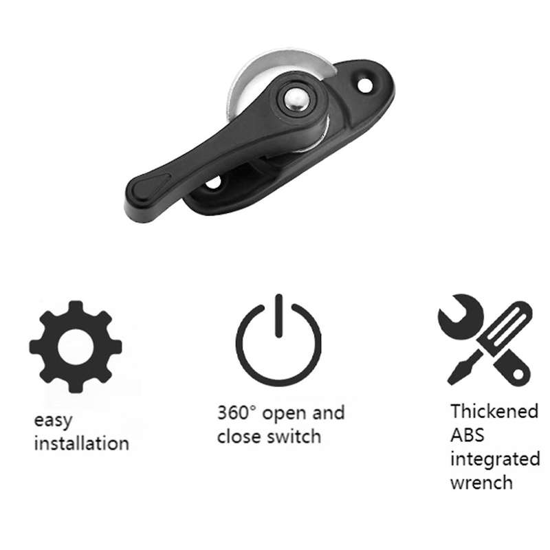 Sliding Door and Window Sash Safety Lock Crescent Type Lock (gold)
