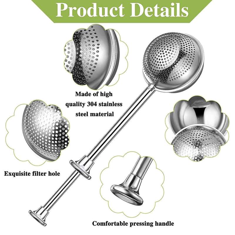 8 Pcs Stainless Steel Powdered Sugar Shaker Duster Sifter Dusting