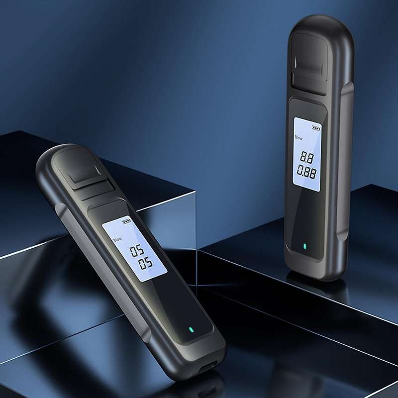 Digital Breath Tester Usb Non-contact Breath Detector Device,blue