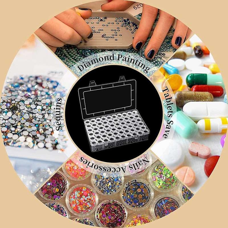 60 Grids Diamond Painting Storage Containers 5d Art Craft Accessories