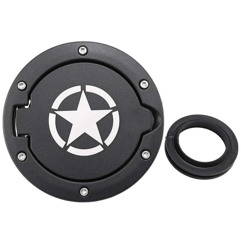 Gas Tank Cap Tank Cover 4-door 2-door for 2007-2018 Jeep Wrangler