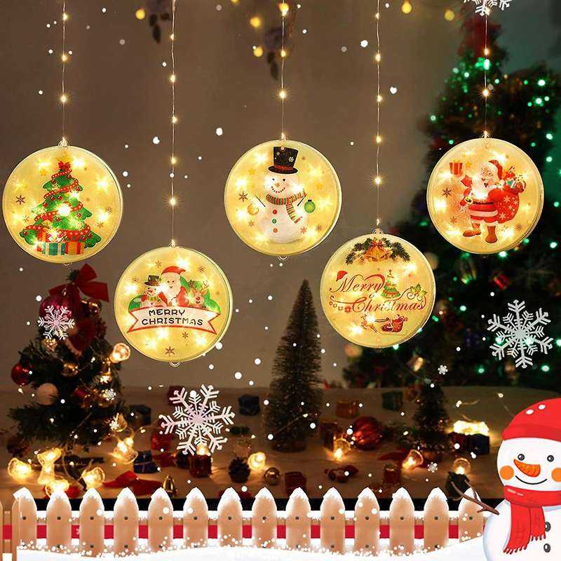 Christmas String Lights for Indoor Windows Bedroom Party Decorations