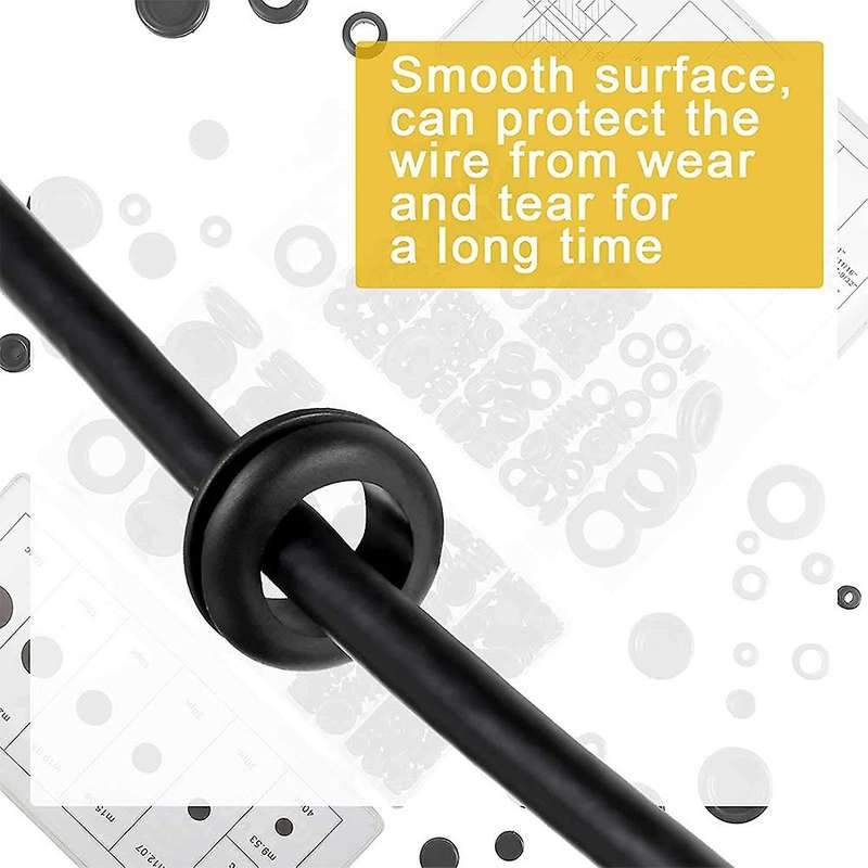 350 Pieces Rubber Grommet Assortment Kit for Automotive (2 Boxes)
