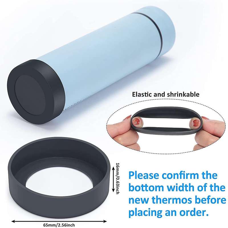 30 Pcs 2.6 Inch Protective Cup Mat Silicone Sleeve, 15 Colors