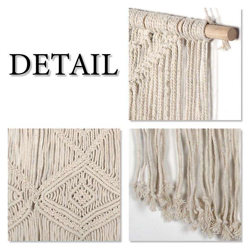 Wall Hanging Wedding Tapestry with Tassel - Boho Backdrop Decoration