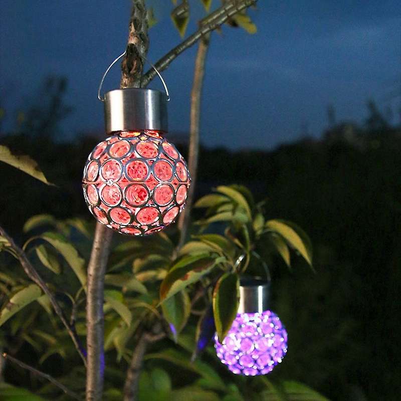 Colorful Solar Led Hanging Light for Outdoor Garden Patio Decoration