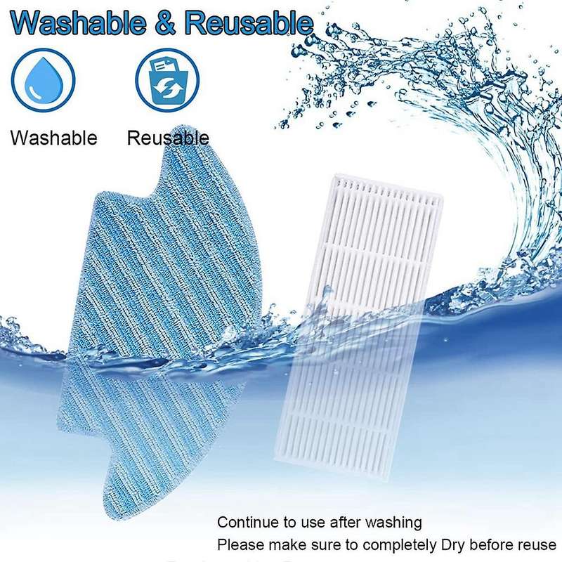 Mop Cloths Hepa Filters Side Brush Kits for Lefant M210 M210s Robot
