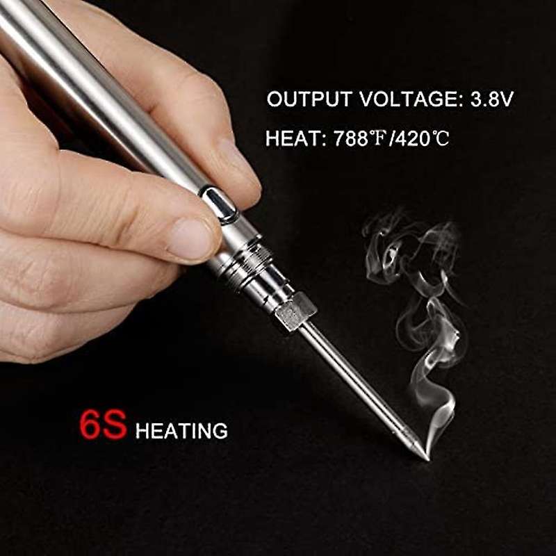 5v 15w Cordless Portable Usb Soldering Iron with 3 Tips Wireless