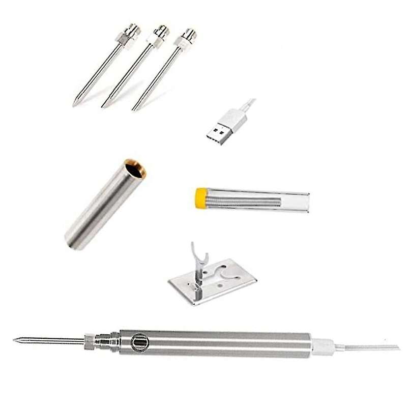 5v 15w Cordless Portable Usb Soldering Iron with 3 Tips Wireless