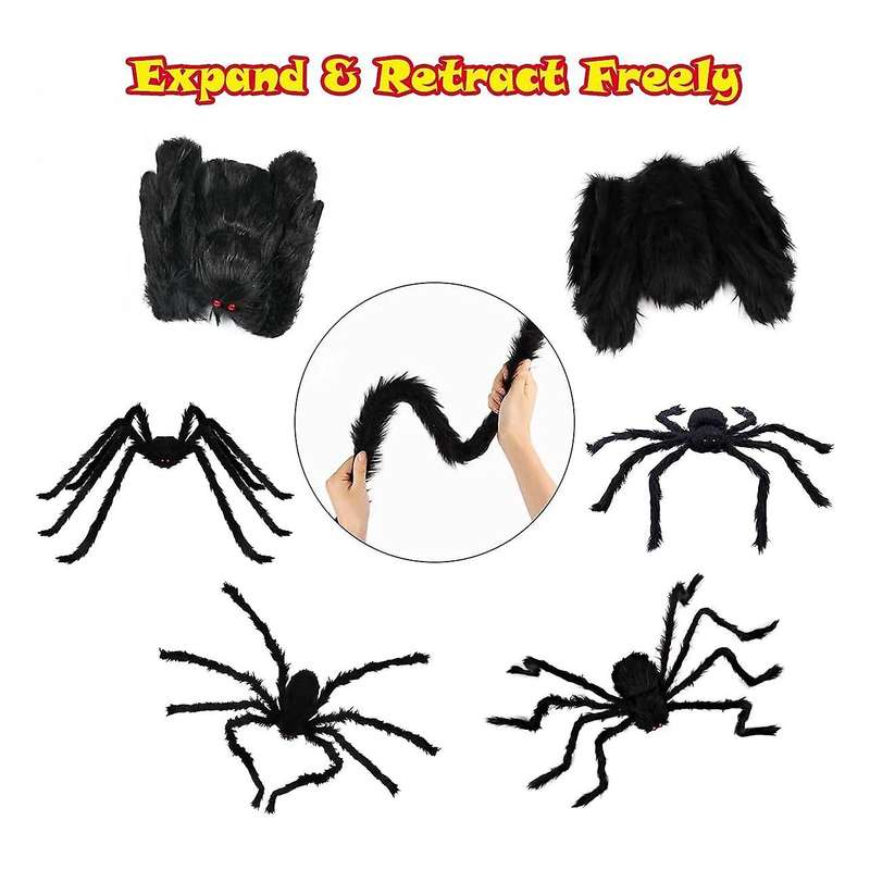 Spider Decorations Set for Halloween Lawn Garden Decoration House