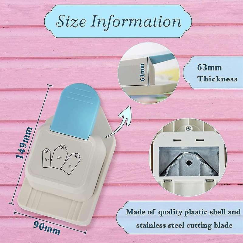 Kamei Paper Tag Punch for Paper Crafting Scrapbooking Cards Arts