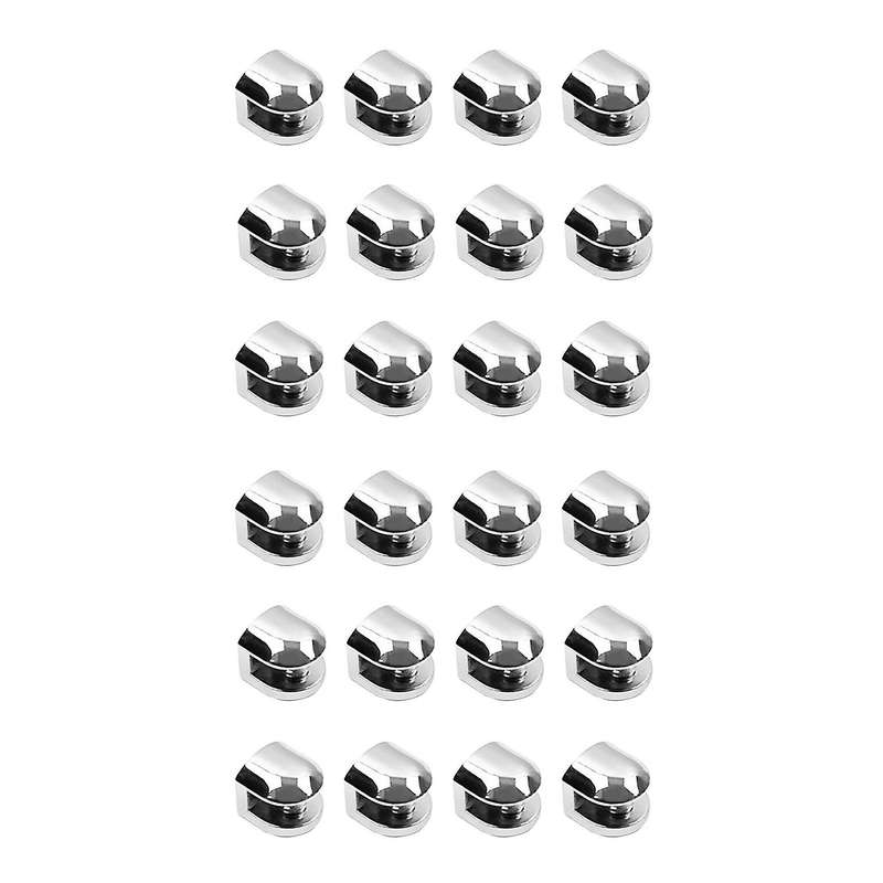 12pcs Glass Brackets Adjustable Zinc Alloy Glass Clip Shelf Clamp