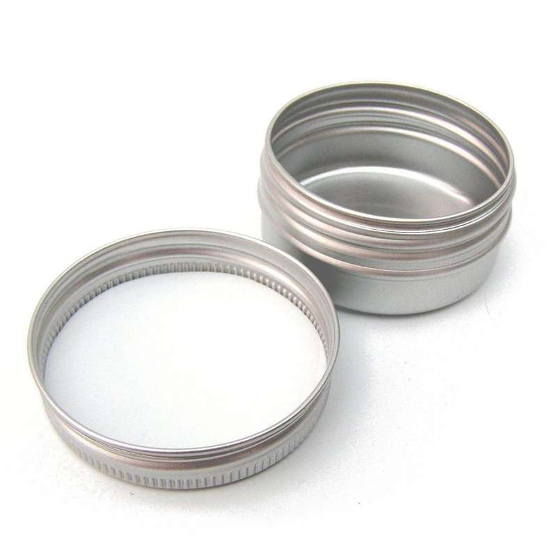 36 Pcs 60ml Metal Tins Round Containers with Tight Sealed Twist Cover
