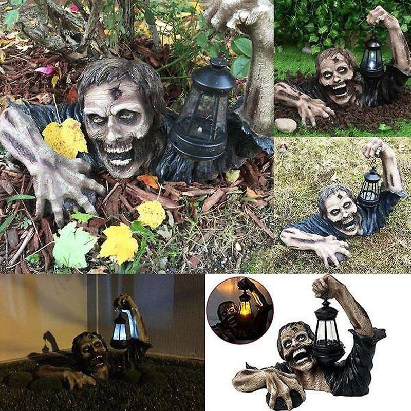 Creative Lantern Zombie Terror Halloween Outdoor Decor Garden Zombie