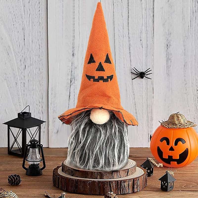 Halloween Gnomes Plush Decorations, Elf Doll for Home Decor Ornaments